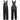 Black leather overalls on a white background