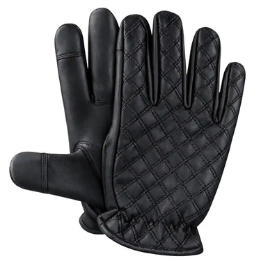 Construction detail of Legendary short wrist deerskin gloves, showing detailed construction features