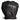Side view of Legendary short wrist black deerskin gloves, highlighting stitching and material grain