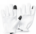 Legendary The Cadbury White Deerskin Short Wrist Touchscreen Gloves