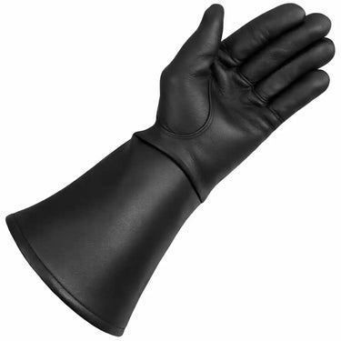Additional product view of Legendary USA gauntlet deerskin gauntlet gloves, highlighting back construction