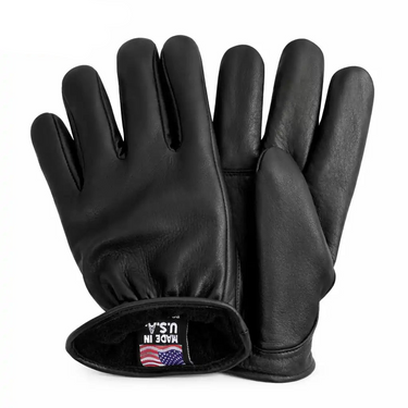 Primary view of Legendary fleece lined deerskin fleece gloves, shown on plain studio background