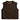 Legendary LowLife NOP Dark Chocolate Cropped Fitted Leather Club Style Motorcycle Vest