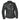 Front view featuring Lola women's leather motorcycle jacket, shown on plain studio background