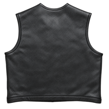 LowLife ‘2Fer1’ Cropped Perforated Leather Vest