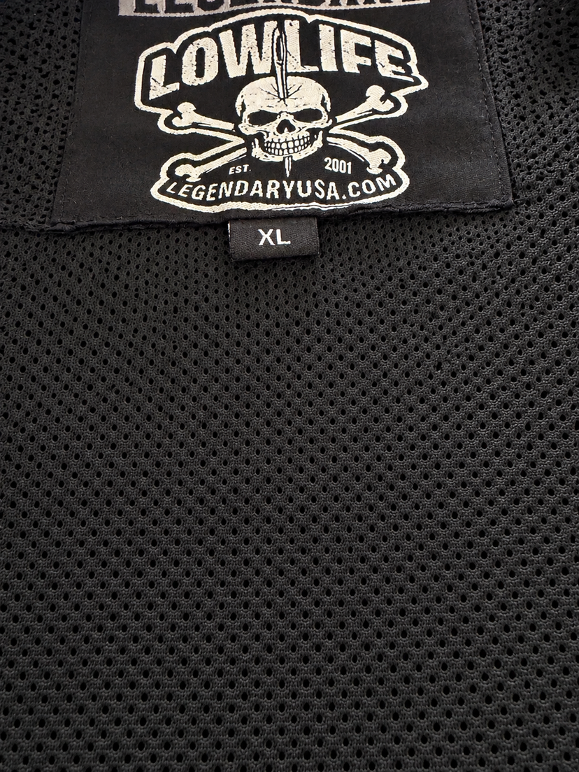 LowLife ‘2Fer1’ Cropped Perforated Leather Vest