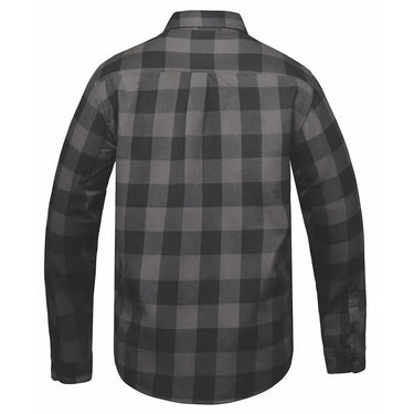 Men's Black and Gray Flannel Shirt by DERRINGER Flannel Co. in black flannel — view 2 of 3