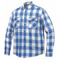 Men's Blue and White Flannel Shirt by DERRINGER Flannel Co.