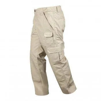 Lifestyle view of Rothco men's tactical pants, with additional view from another angle