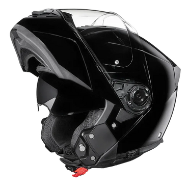 Daytona Glide Modular Motorcycle Helmet - Bluetooth Ready, Dual Visor - Hi-Gloss Black | DOT Approved