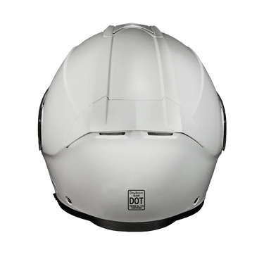 Daytona Glide Modular Motorcycle Helmet - Bluetooth Ready, Dual Visor - Hi-Gloss White | DOT Approved