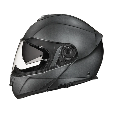 Daytona Glide Modular Motorcycle Helmet - Bluetooth Ready, Dual Visor - Gun Metal Grey Metallic | DOT Approved