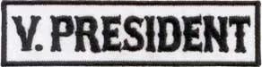 Motorcycle Club White Vice President Patch - Legendary USA