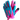 Legendary 'Spitfire' Neon Pink/Neon Blue Deerskin Short Wrist Touchscreen Motorcycle Gloves