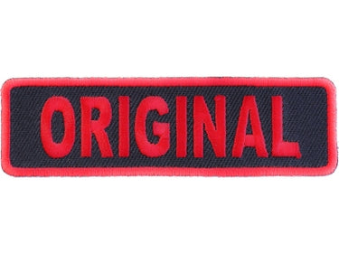 Original Patch Red on Black