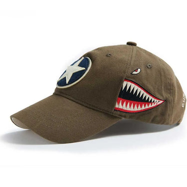 P-40 Warhawk Flying Tigers Olive Cap - Legendary USA