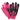 Legendary 'Spitfire' Neon Pink/Black Deerskin Short Wrist Touchscreen Motorcycle Gloves