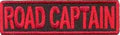 Red Motorcycle Club Road Captain Patch