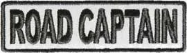 REFLECTIVE Motorcycle Club Road Captain Patch - Legendary USA
