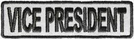 REFLECTIVE Motorcycle Club Vice President Patch - Legendary USA