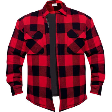 Rothco Mens Quilt Lined Red Plaid Flannel Shirt - Legendary USA