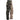 Side angle of Rothco men's camo camouflage tactical pants, with hardware and stitching visible