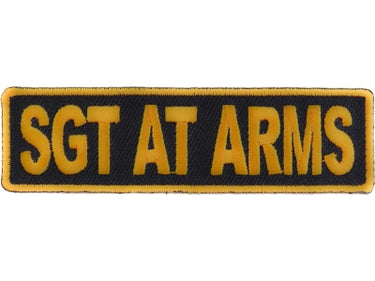 Sgt At Arms Patch Yellow