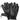 Black gloves with touch screen tips on a white background, featuring an American flag and 'Made in USA' text.