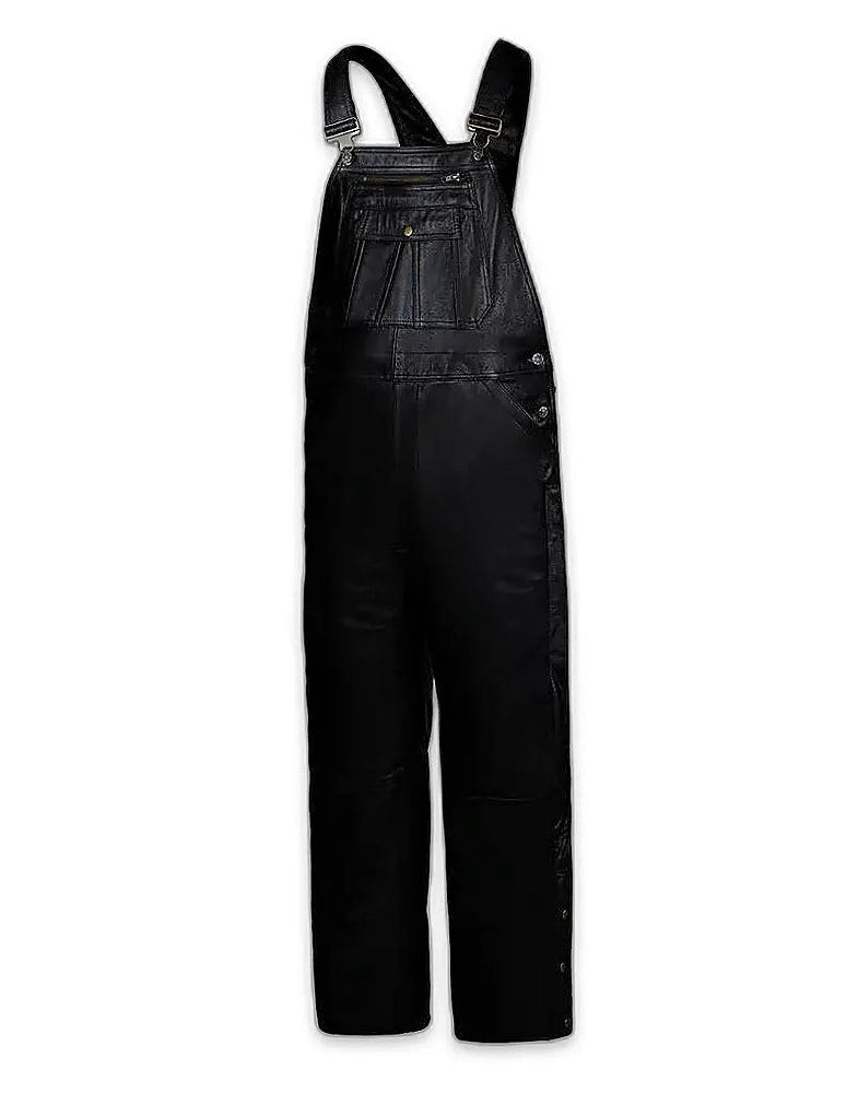 The Big Gib Premium Buffalo Leather Motorcycle Overalls in buffalo leather, a riding overall — view 4 of 5