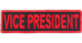 Vice President Patch Red