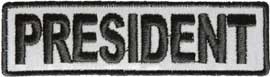 REFLECTIVE Motorcycle Club President Patch