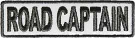 REFLECTIVE Motorcycle Club Road Captain Patch