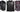 Three women's leather motorcycle vests shown front-on: braided side-lace, club style, and purple lace-side