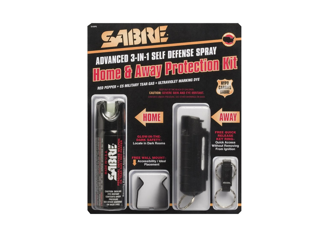 Sabre 3-In-1 Home & Away Defense Spray Kit by Rothco