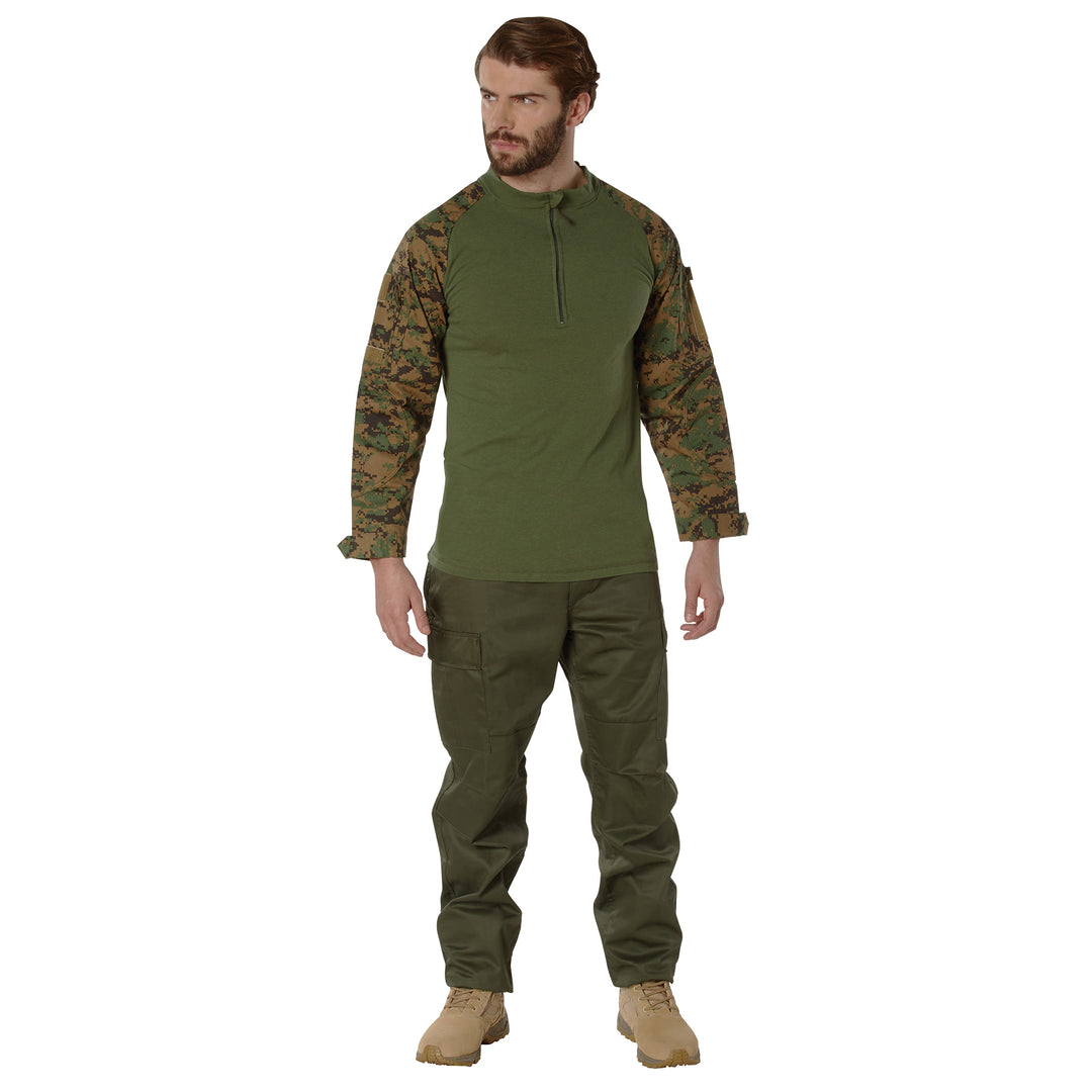 1/4 Zip Tactical Airsoft Combat Shirt by Rothco