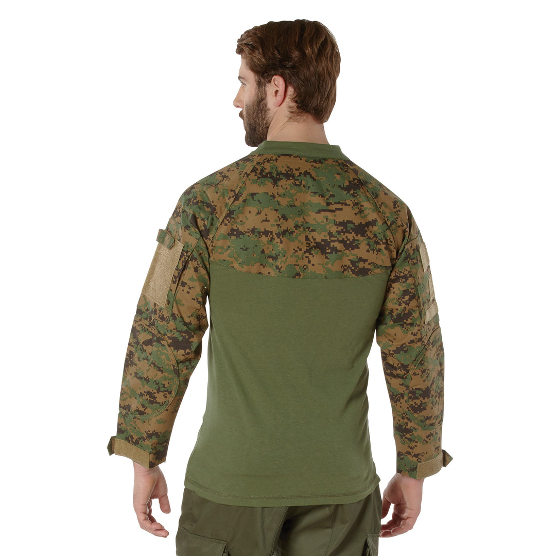 Rothco 1/4 Zip Tactical Airsoft Combat Shirt (Black) Medium