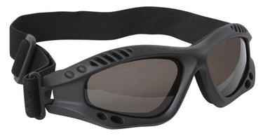 Rothco Ventec Tactical Goggles in Black, side view - Legendary USA