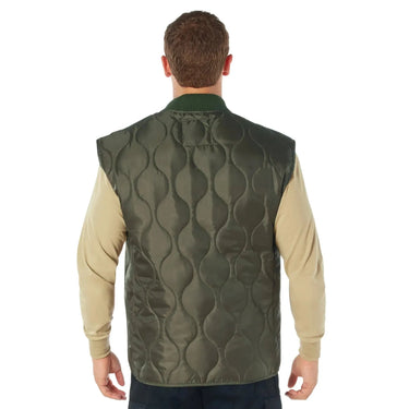 Size: Large Nylon Quilted Woobie Vest - Olive Drab Final Sale Ships Same Day B1
