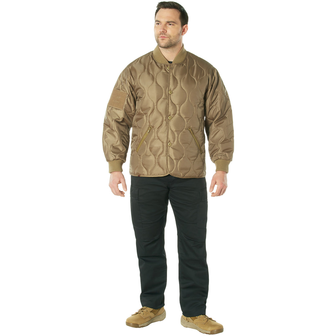 Rothco Mens Nylon Quilted Woobie Jacket