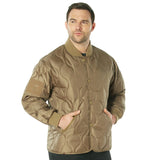 Back view of Rothco men's quilted nylon jacket, showing additional product detail