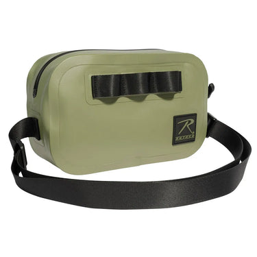 Side angle of Waveguard Waterproof Crossbody Bag by Rothco, highlighting construction detail