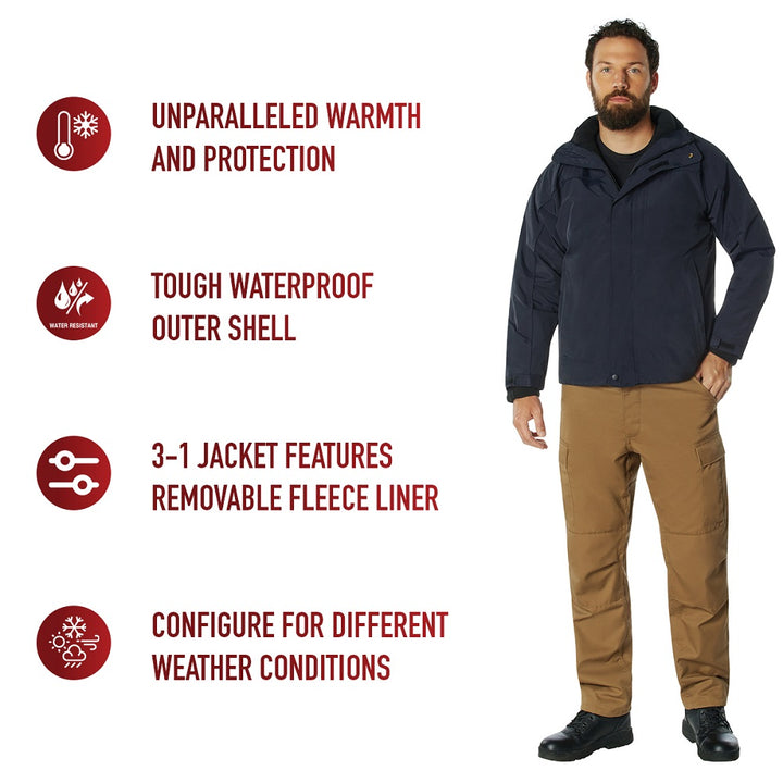 All Weather 3-In-1 Jacket by Rothco