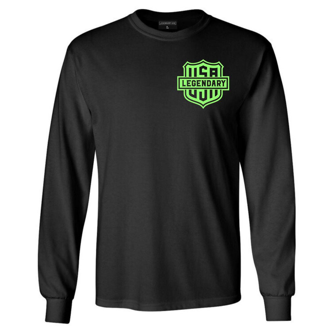 Legendary 'Neon Shield' Long Sleeve Shirt