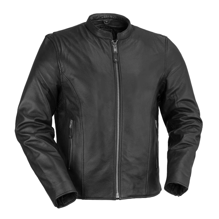 First Mfg Ace Men's Leather Motorcycle Jacket