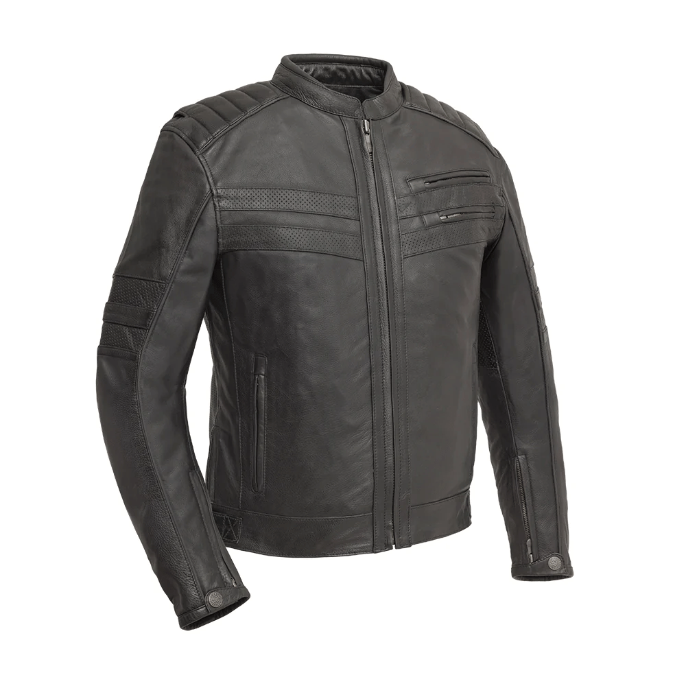 First Mfg BiTurbo - Men's Leather Motorcycle Jacket