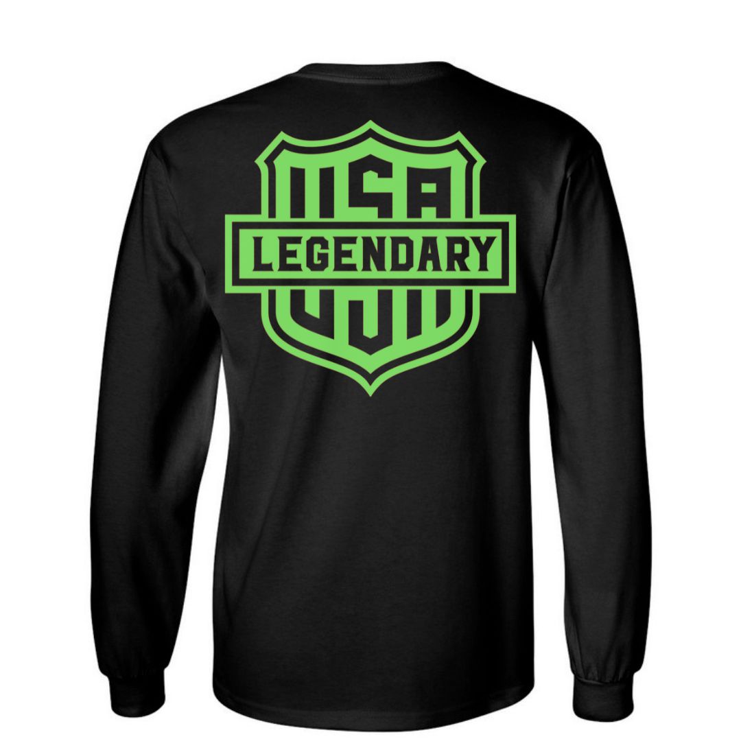 Legendary 'Neon Shield' Long Sleeve Shirt