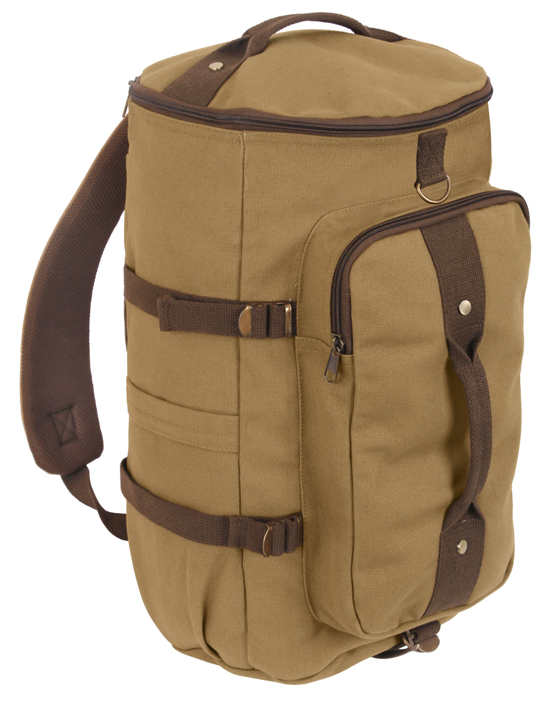 Rothco G.I. Style Canvas Double Strap Duffle Bag - Coyote Brown