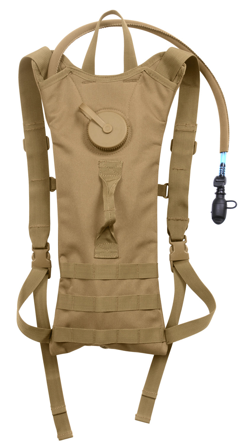 Rothco MOLLE 3 Liter Backstrap Hydration System Coyote Brown - Final Sale Ships Same Day