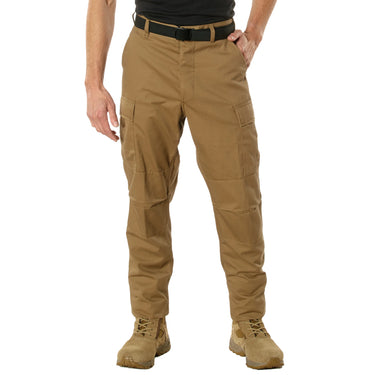 Rear view of Rothco relaxed fit tactical pants, showing additional product detail