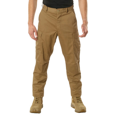 Interior view of Rothco relaxed fit tactical pants, highlighting back construction